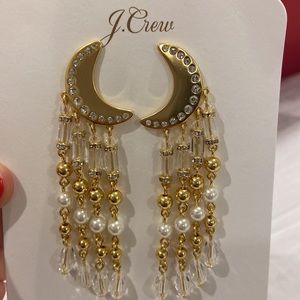 J. Crew Celestial fringe earrings